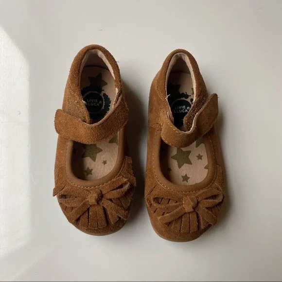 Livie Luca Shoes Livie And Luca Brown Suede Leather Infant